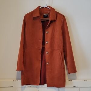 Tahari Women's Rust Trench Coat